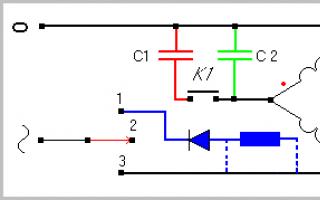 A háromfázisú villanymotor háromfázisú hálózathoz való csatlakoztatásának sémája