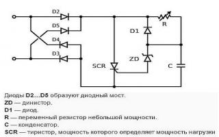 Dimmer connection diagram: connect a dimmer instead of a switch, following the step-by-step instructions Connecting a dimmer with an additional switch